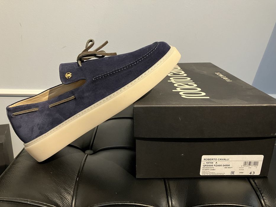 Roberto Cavalli luksusowe wloskie mokasyny skorzene New roz.43