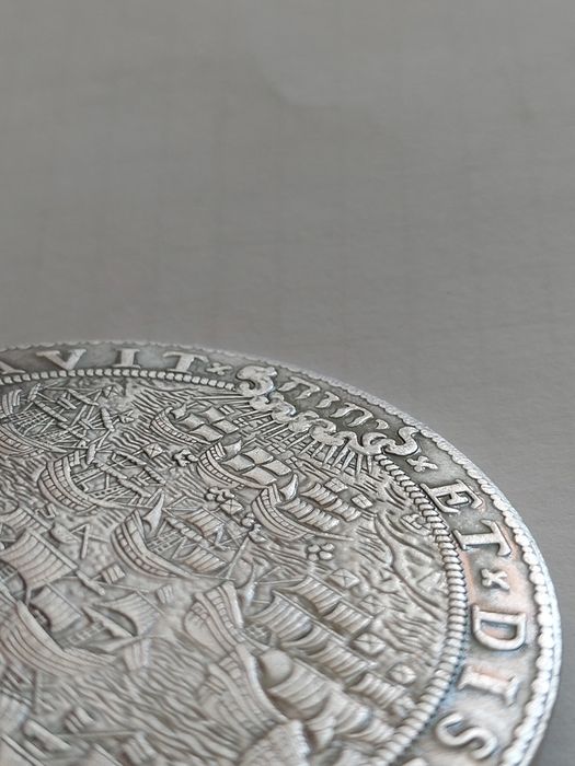 Moneta Dukat Niderlandów 1588 Imię Boga JHWH