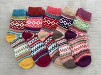 Pack com 5 pares de meias de lã para mulheres coloridas