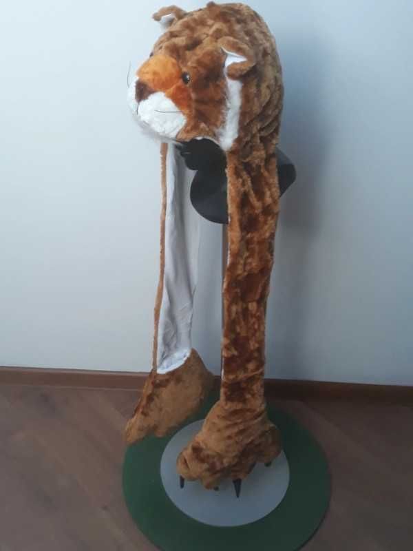 Przebranie Lew czapa /głowa z łapami /rękawicami bal karnawałowy