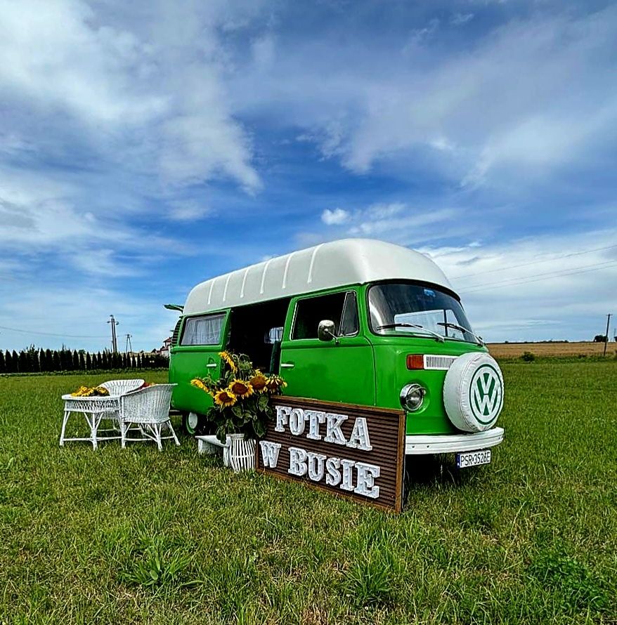 Fotobudka w busie Fotobus Photobus boho, photos, fotobudka wesele retr