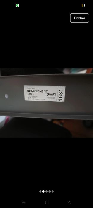 Sapateira extraivel Komplement Ikea