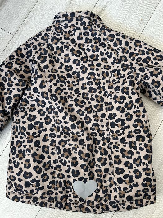 Kurtka dziewczęca panterka H&M rozmiar 128