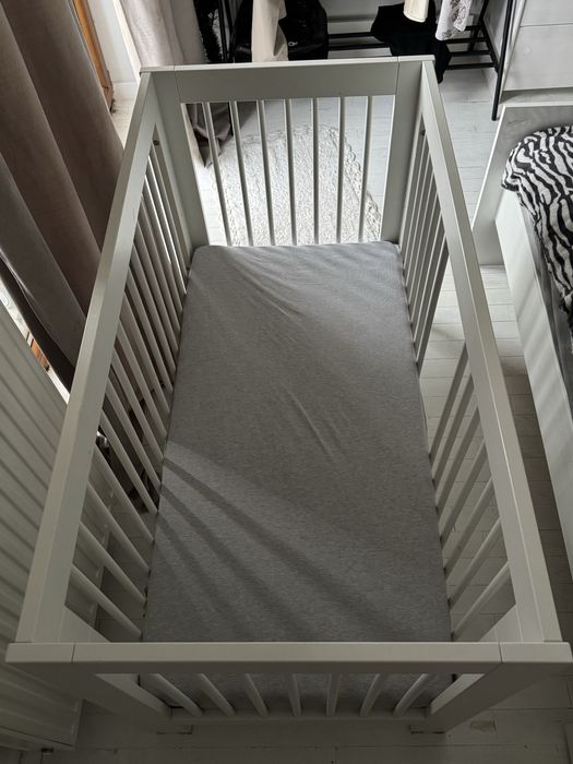 Łóżeczko Pinio z materacem 120x60cm