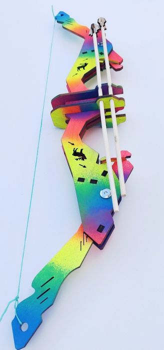 Блочний лук, дерев'яний арбалет, дитяча іграшка,іграшкова зброя