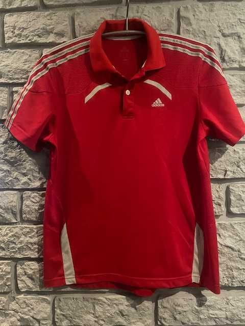 Czerwona koszulka męska ADIDAS rozm. M
