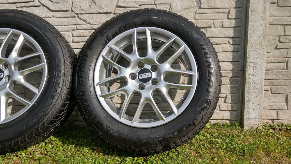 Komplet 4 felgi BBS 7.5" x 18" 5x114,3 opony Dunlop Bridgestone Lexus