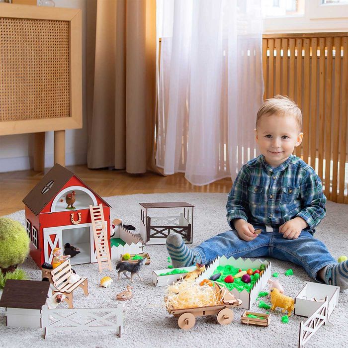 Акція! ФЕРМА для тварин ляльковий будинок для животных шляйх