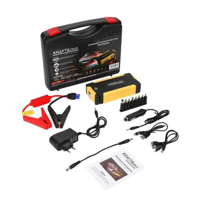 KRAFT&DELE Jump Starter Booster Powerbank Rozruch 600A KD5494