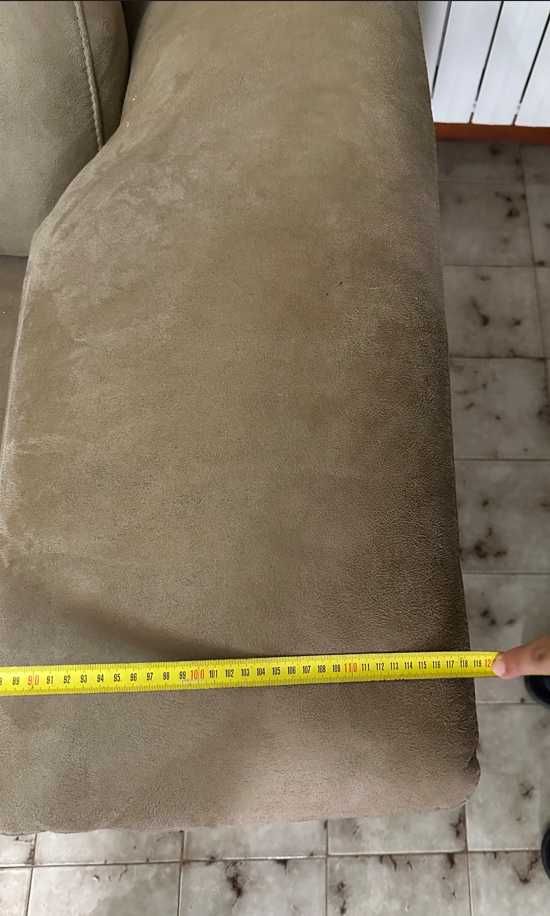 Sofa repousa pés électrico tecido