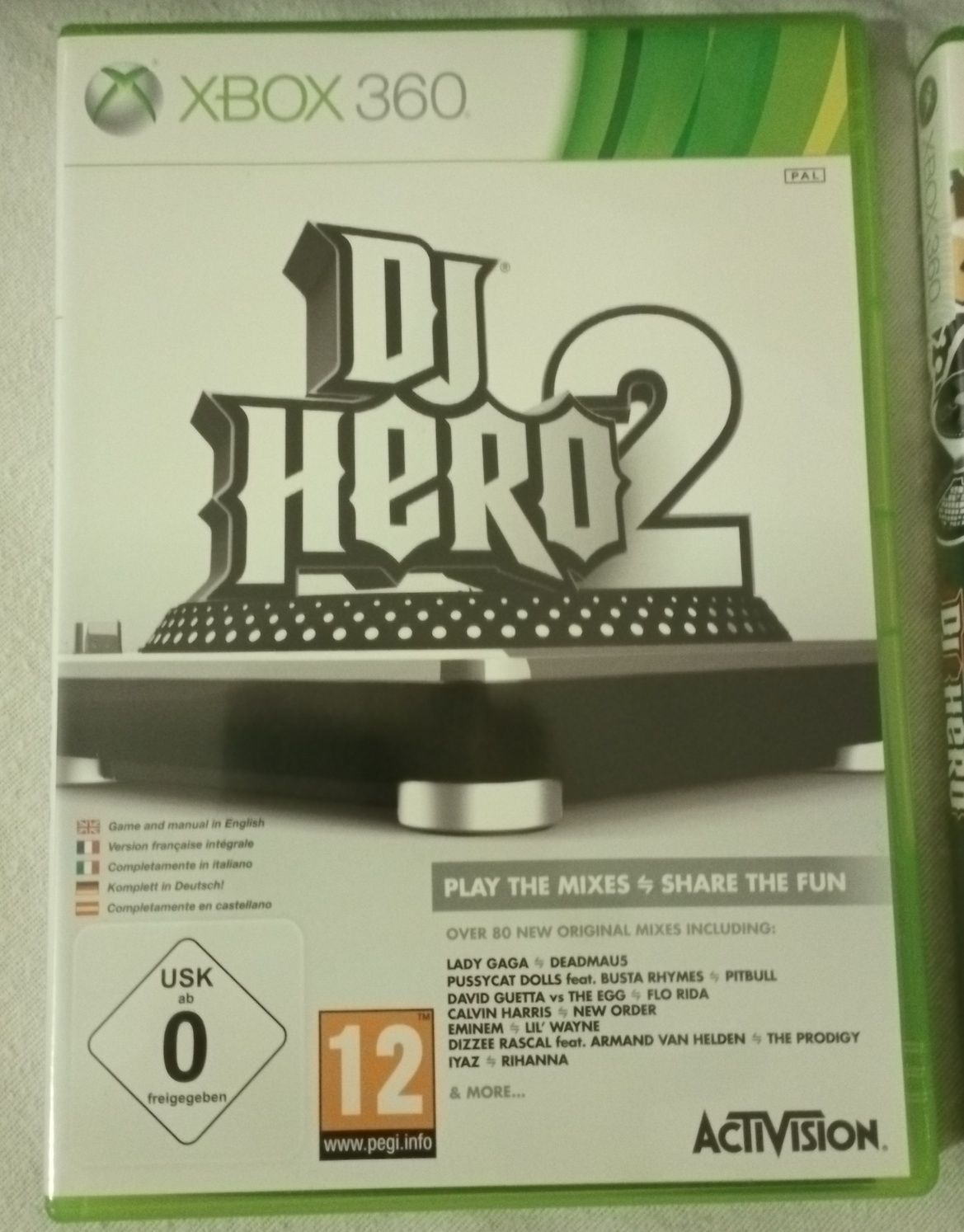 X Box 360 DJ Hero 1 & 2