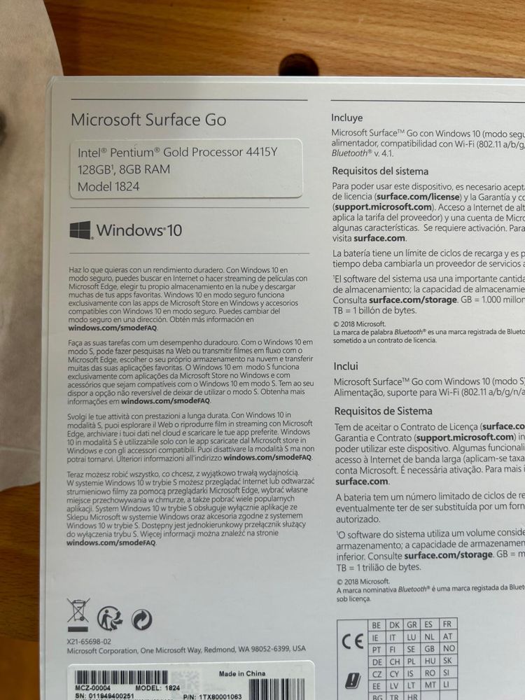 Microsoft Surface Go 1824