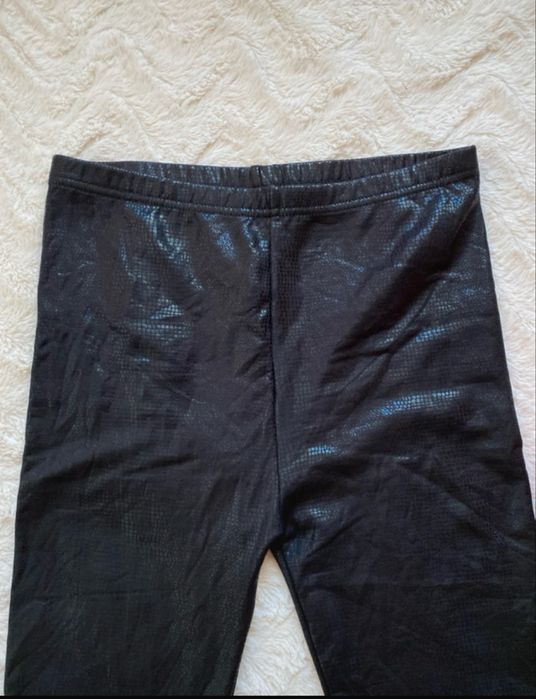 Getry legi legginsy damskie ciepłe animal print  S