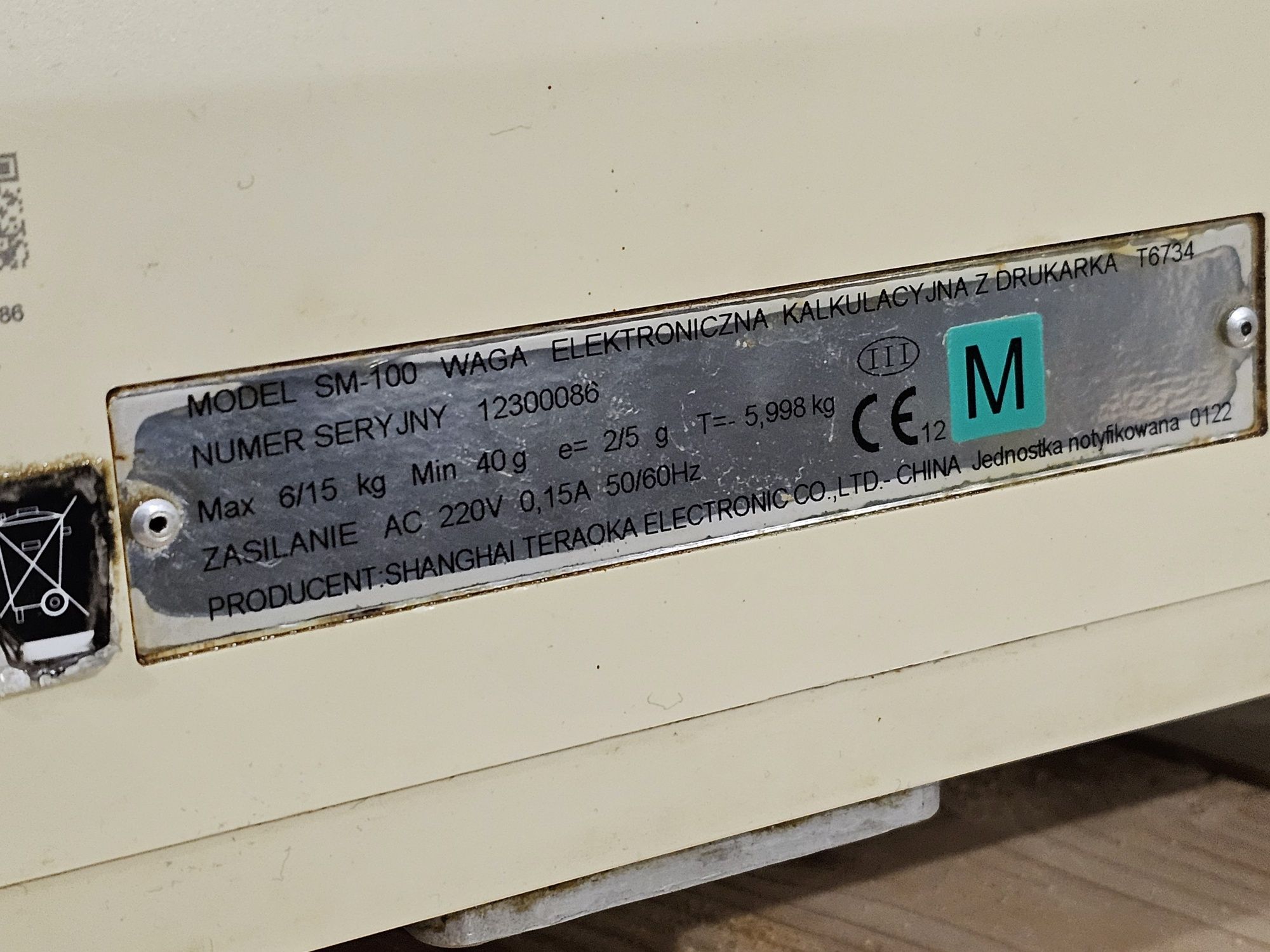 Waga etykietująca DIGI SM-100 elektoniczna na etykiety