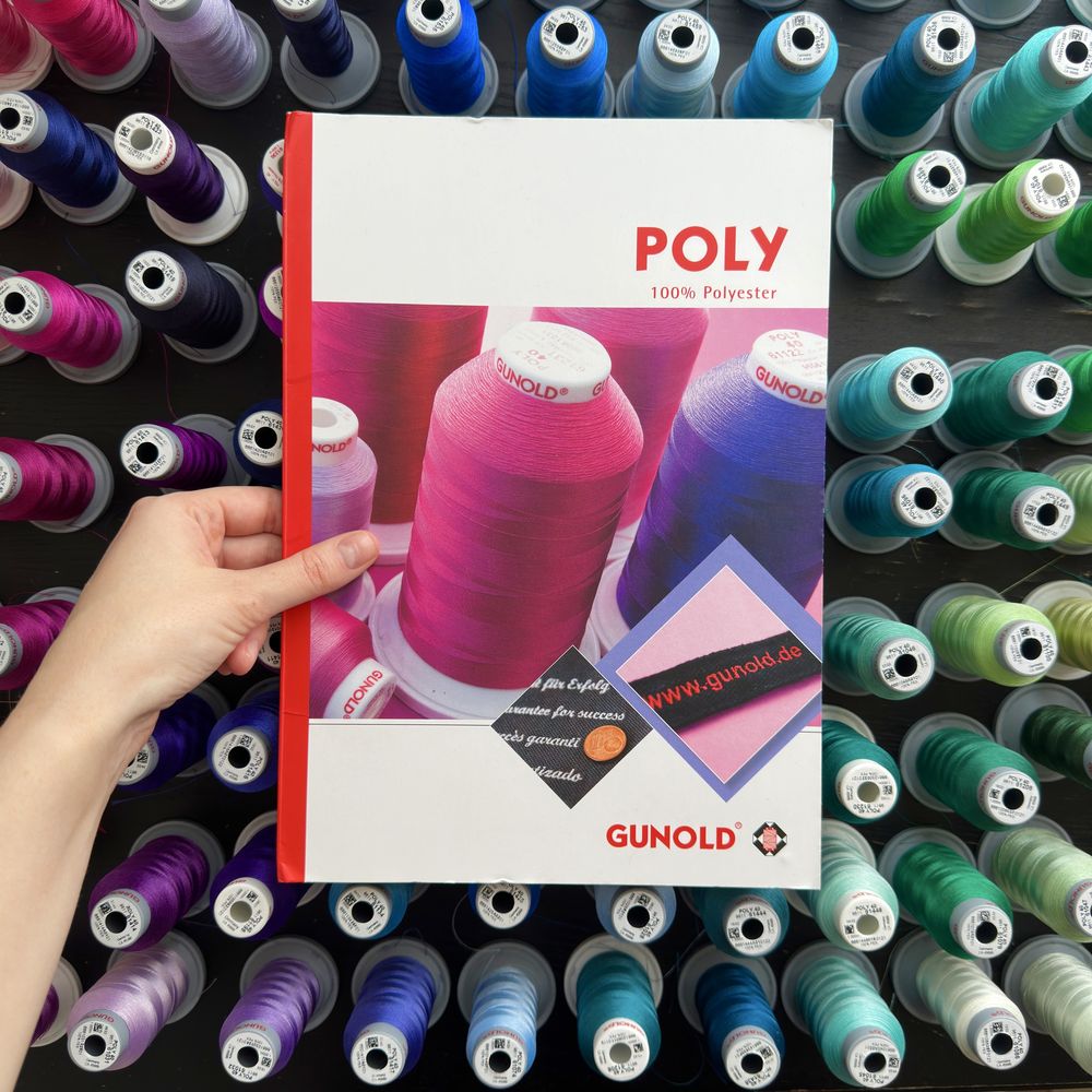 Conjunto de linhas Gunold Poly 40 para bordado à máquina Original