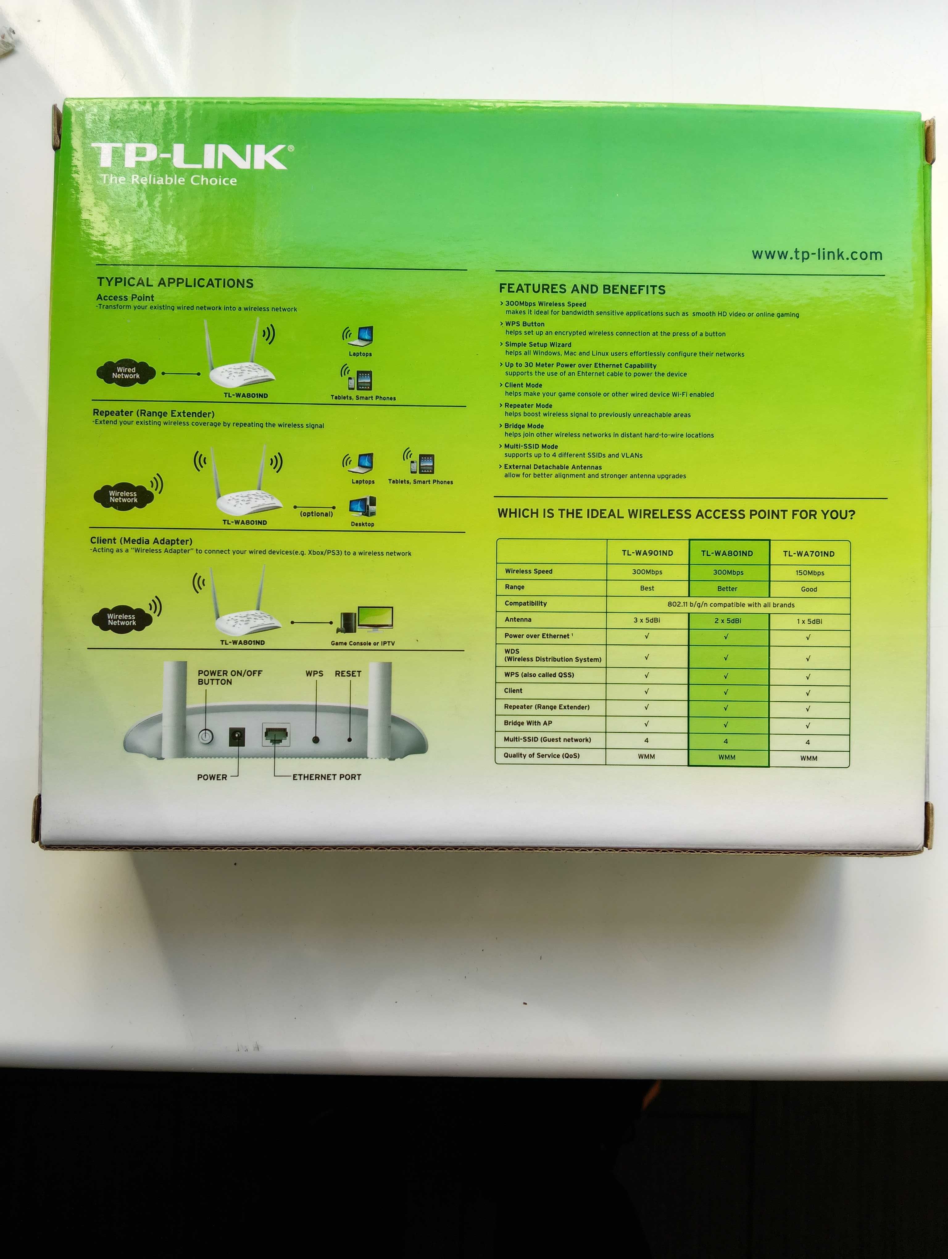 Punkt dostępowy, accsess point TP-link TP-WA801ND