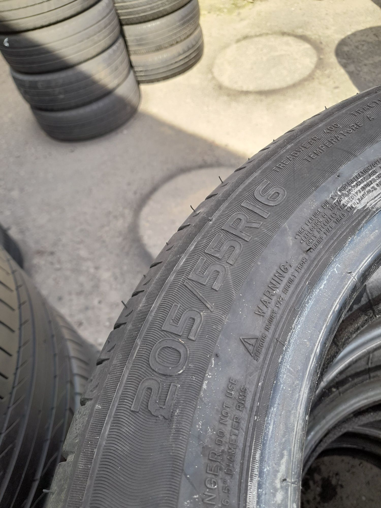 Opony używane 205/55/16 michelin 2x6.5 mm