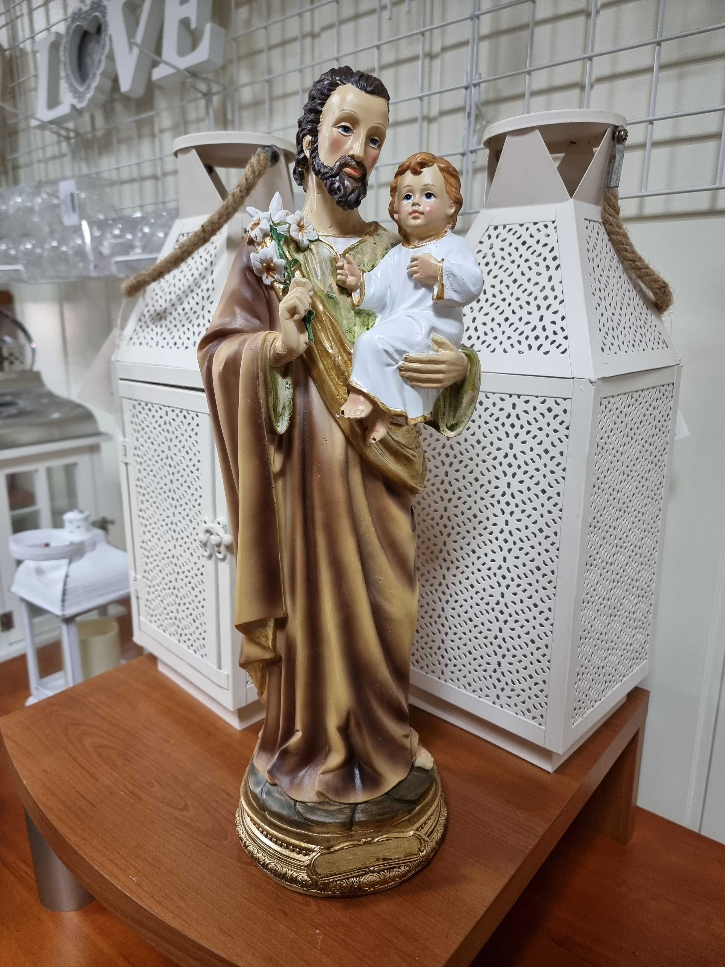 Figura Święty Józef z Dzieciątkiem do kapliczki Figurki Świętych Duże