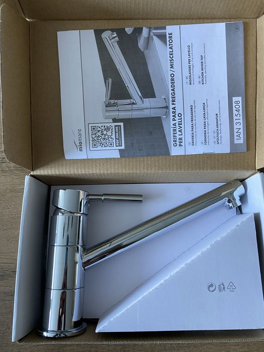 Змішувач для кухонної мийки Miomare хром