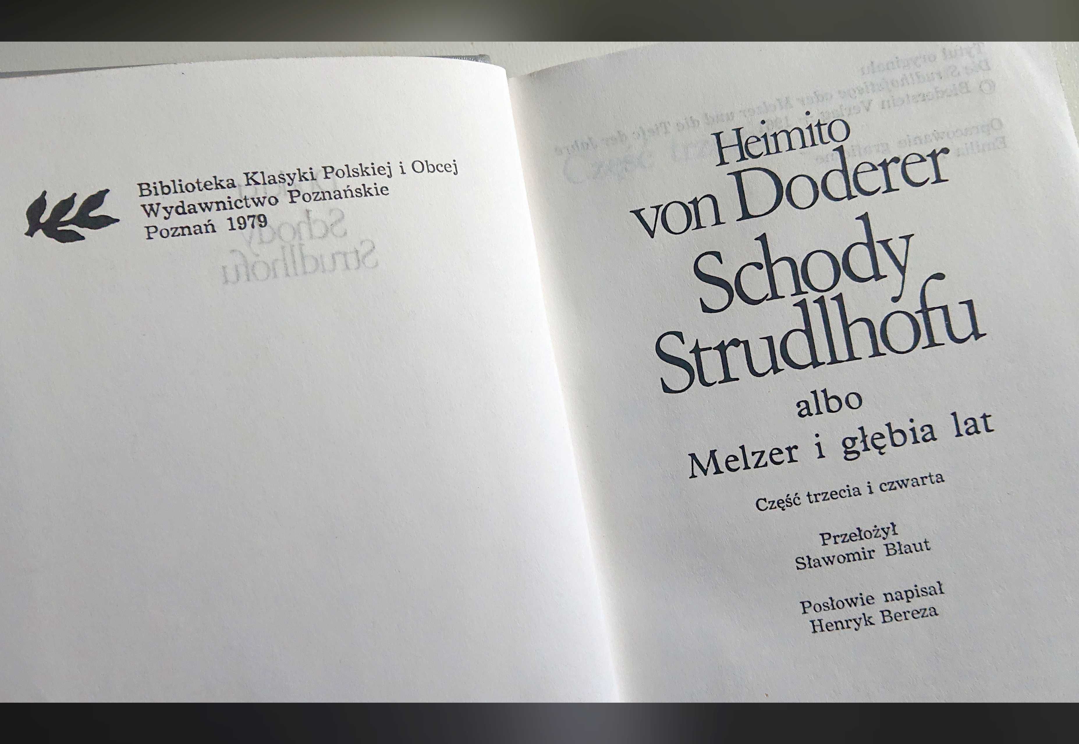 "Schody Strudlhofu" - Heimito von Doderer - 1979