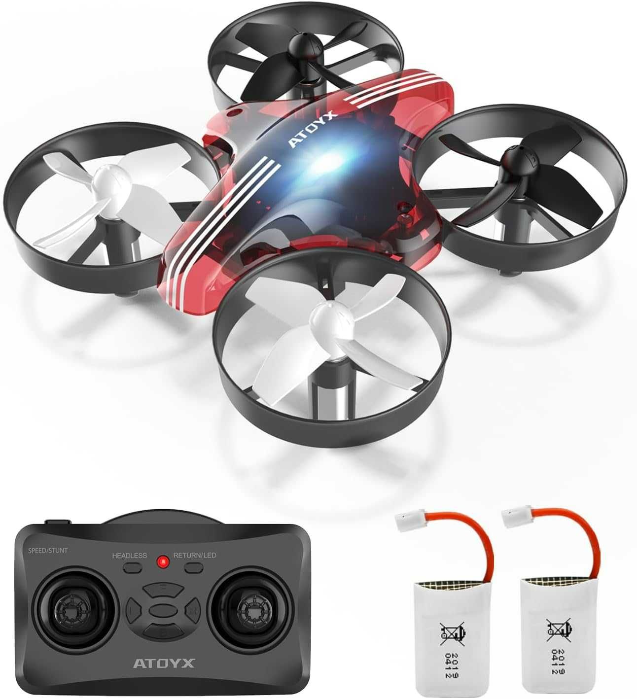Mini dron dla dziecka osłonięte  śmigła Uwaga 1 obręcz uszkodzona