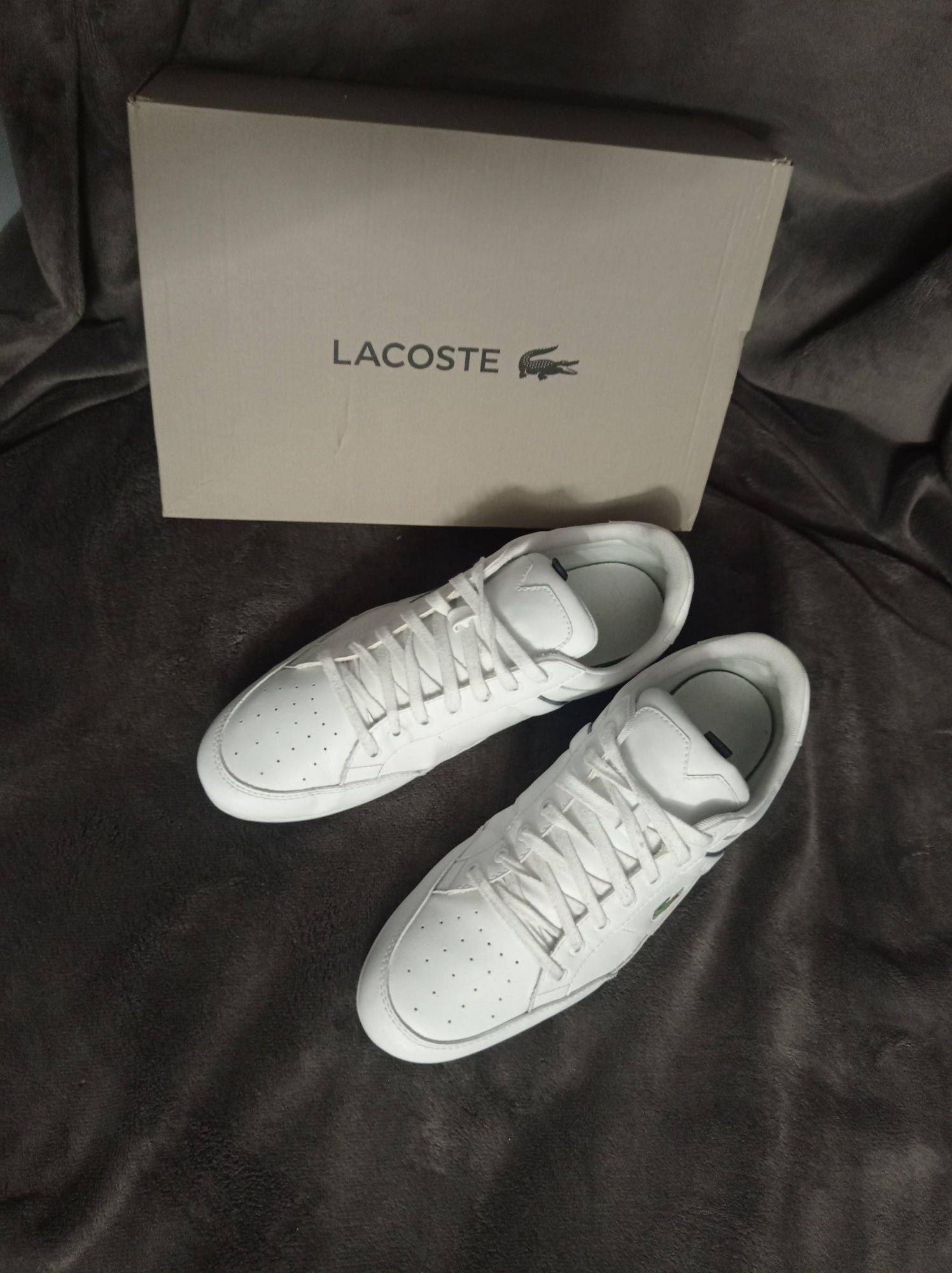 Buty Lacoste Chaymon rozmiar 44 skórzane skóra białe super męskie