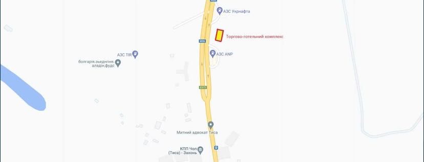 Продаж комерційного приміщення 830 м2 біля КПП Тиса