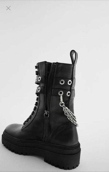 Шкіряні черевики zara 36 розмір