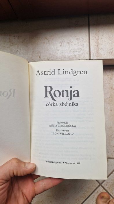 Książka Ronja córka zbójnika, Astrid Lindgren