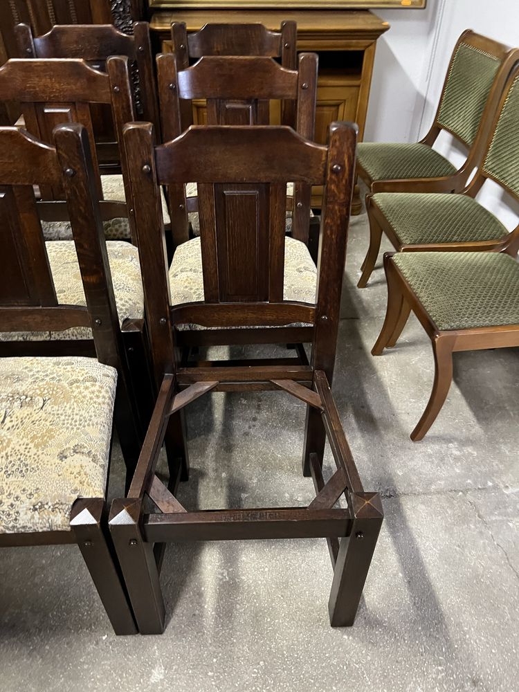 Krzesła dębowe/Solidne/6szt/Komplet/Raty