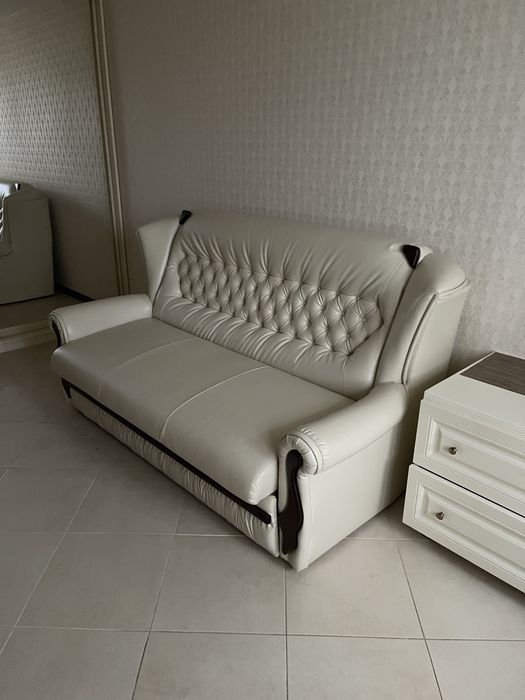 Розкладний диван із екошкіри