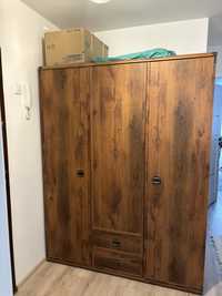 szafa 3 drzwiowa trzydrzwiowa Indiana 150 cm z szufladami dąb sutter