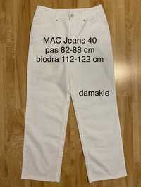 MAC jeans 40 spodnie damskie  dżinsowe biale jeansy dżinsy