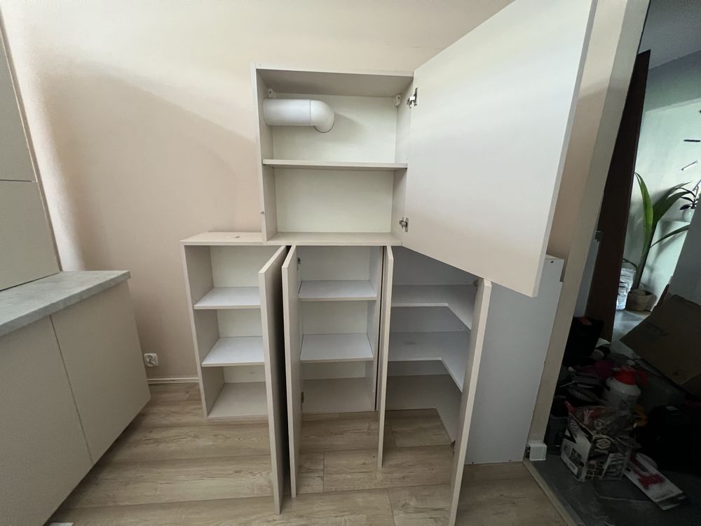 Meble kuchenne zabudowa szafki dolne + górne Egger U156 ST9 Tip-ON GTV