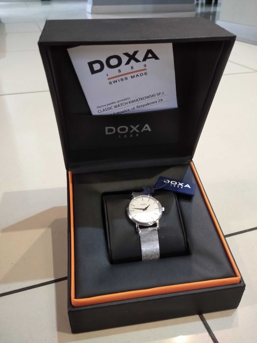 Nowy szwajcarski zegarek DOXA damski męski unisex