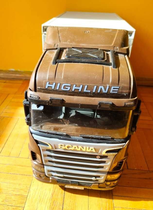 Bruder Scania Highline ciężarówka UPS kurier z wózkiem widłowym 03581