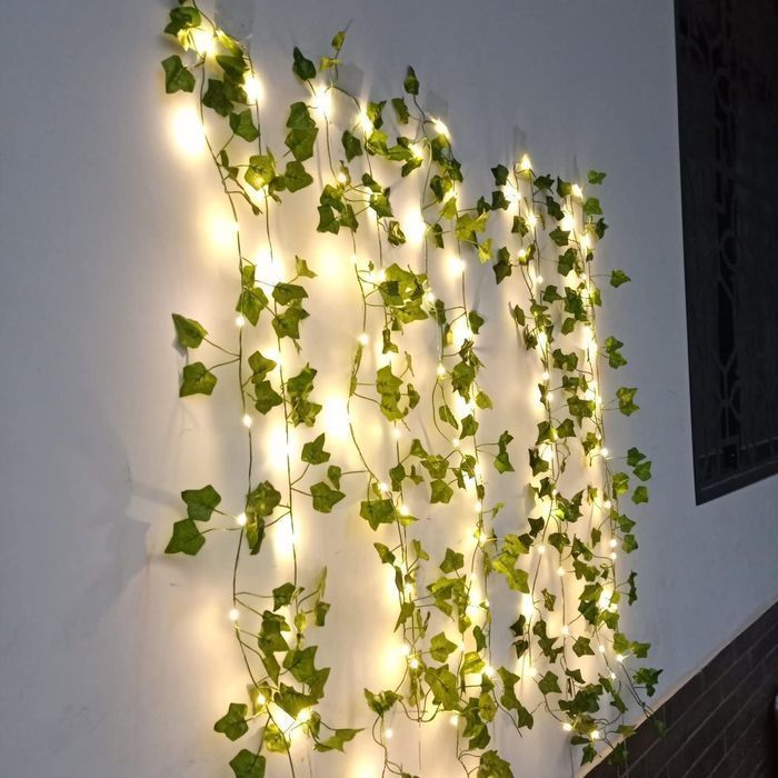 Sunshine smile Sztuczny Bluszcz Girlanda z 20 Diodami LED 2M
