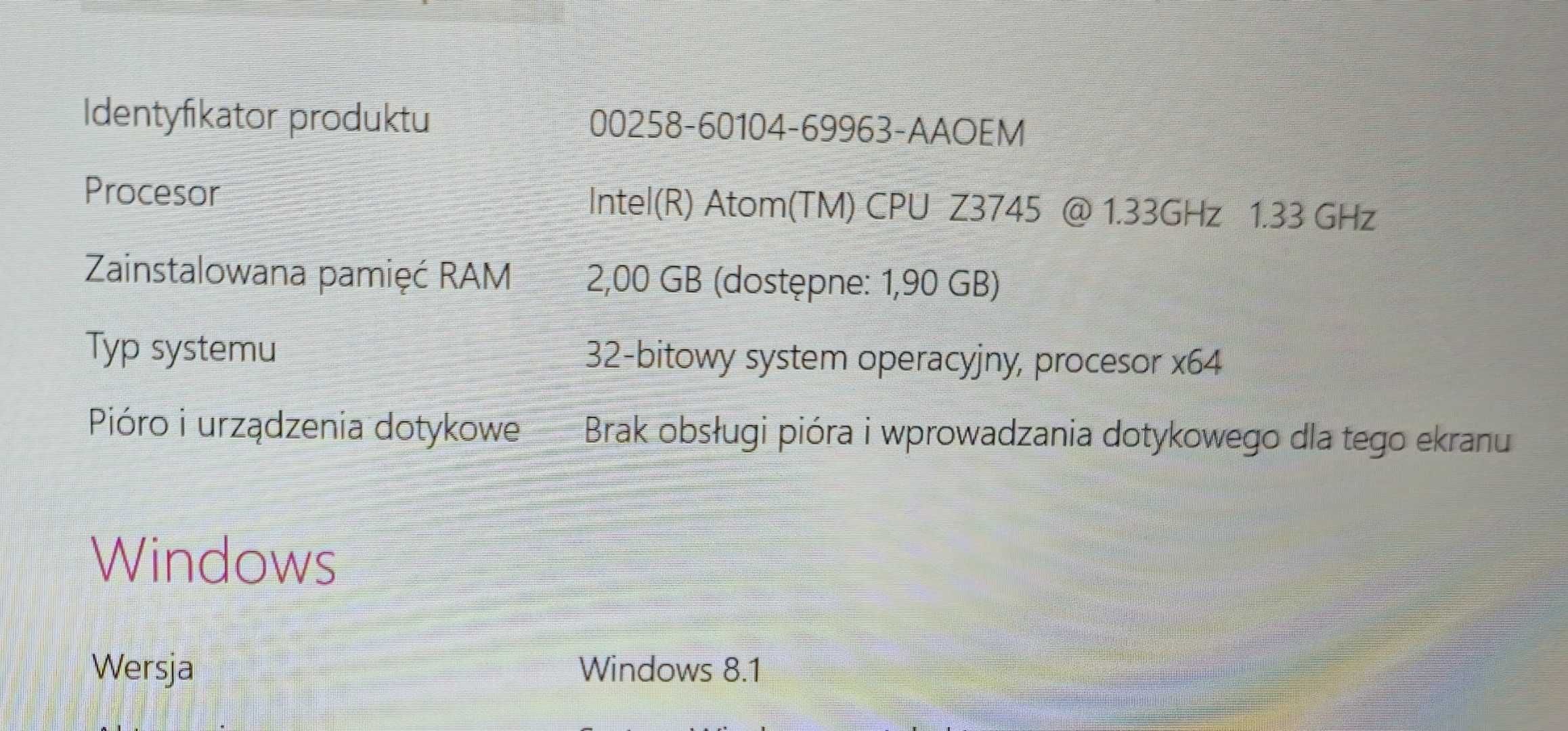 Laptop tablet lenovo miix 2