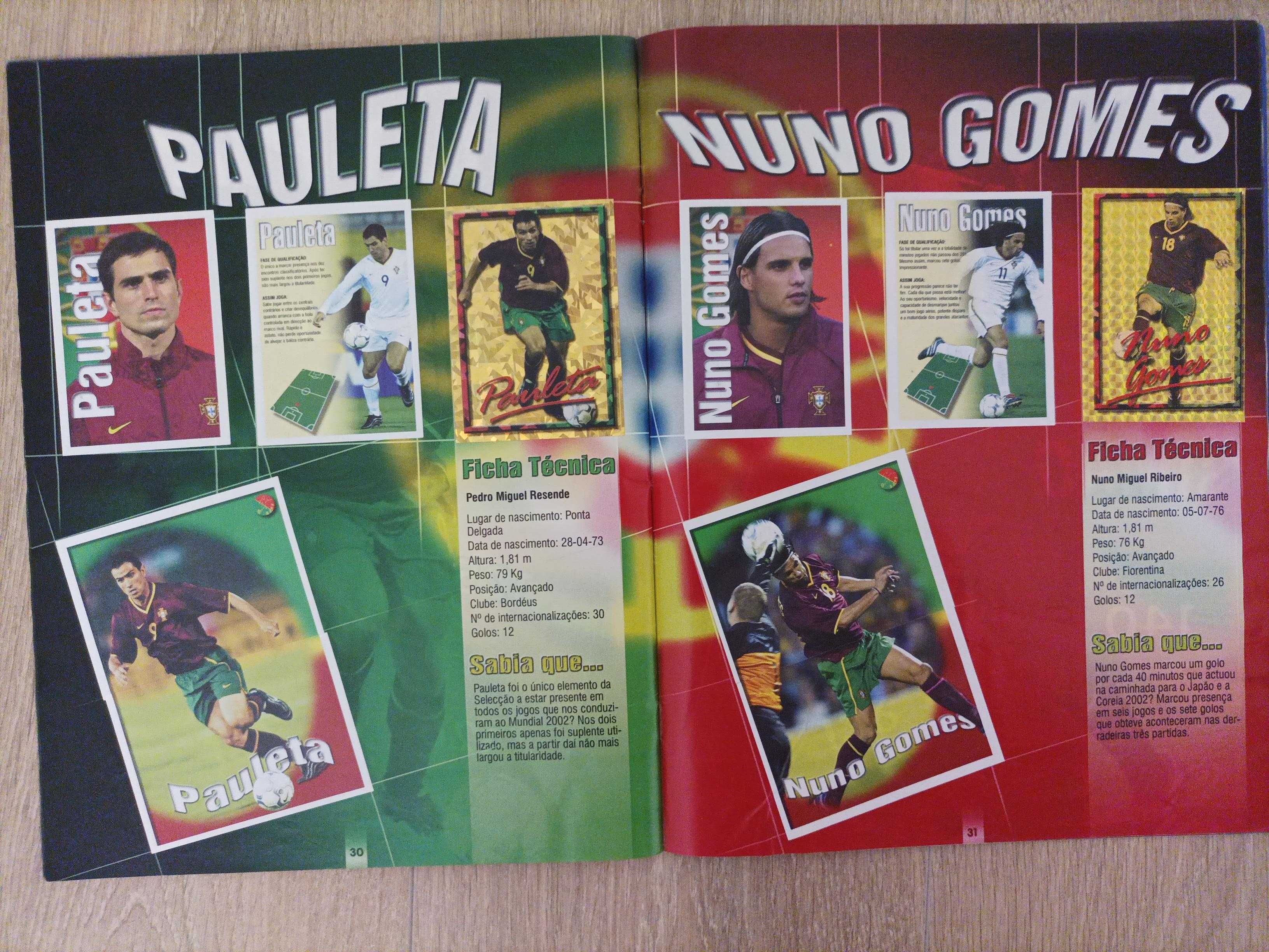 Caderneta completa cromos Força Portugal Panini