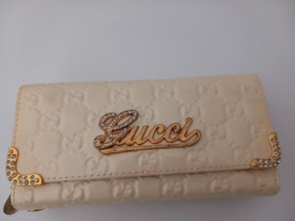 Gucci nowy portfel dwukomorowy duzy