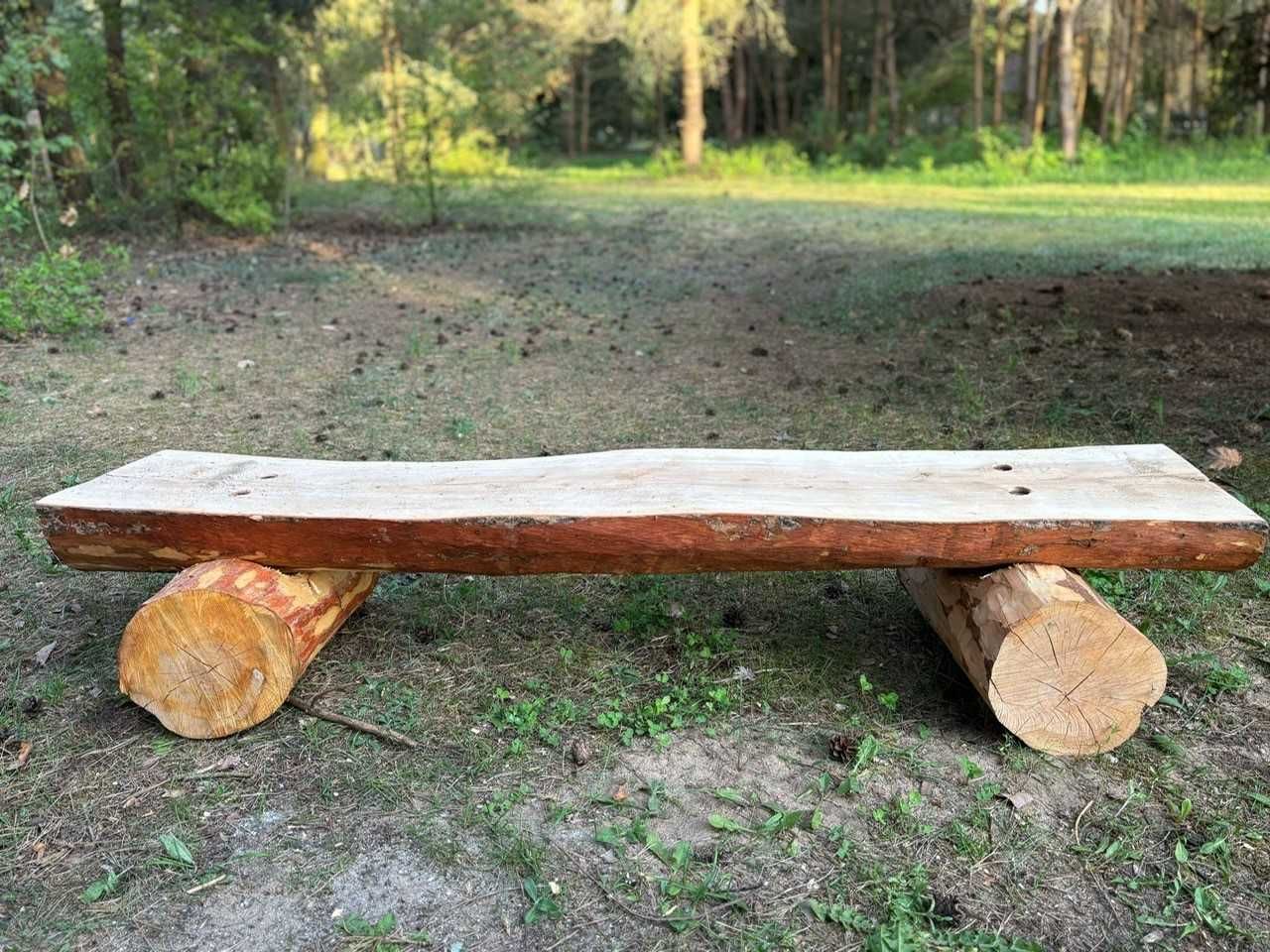Ławka z bala ogrodowa ,ogniskowa