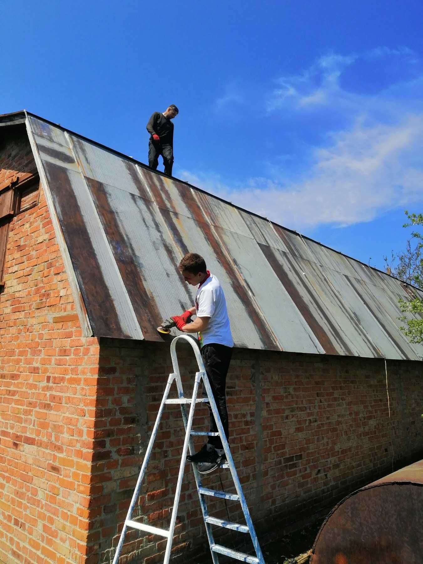 Ремонт дахів, ремонт криш фарбування покраска заміна коньків,шифера