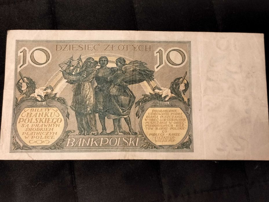 10 złotych z 1929 banknot, seria FD