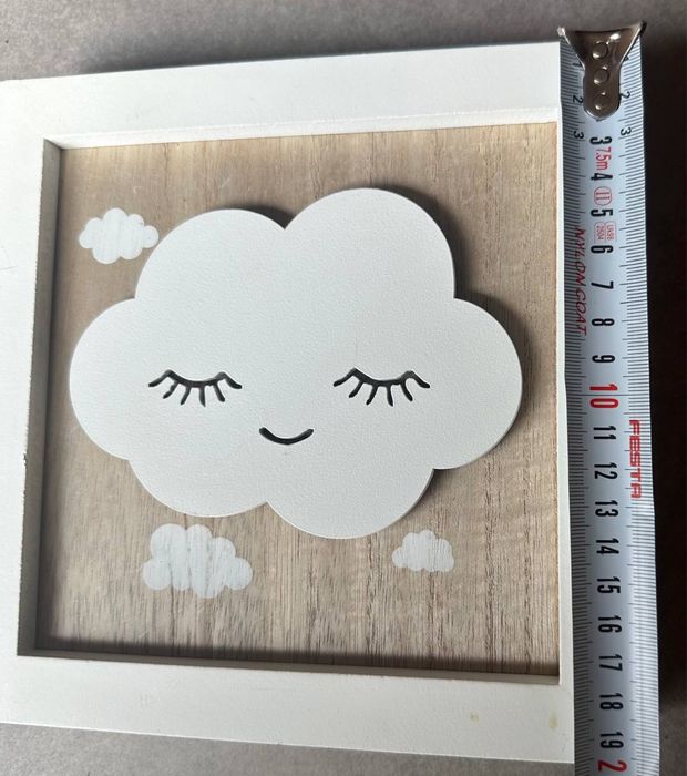 Деревянный светильник ночник Облако