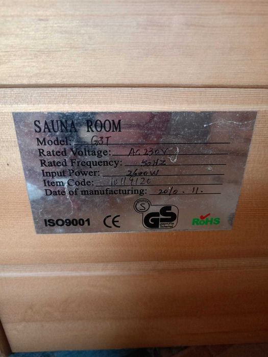 Sauna FIŃSKA + INFRARED 2w1 nowy piec 3kW 230v 220v zewnetrzna + DACH
