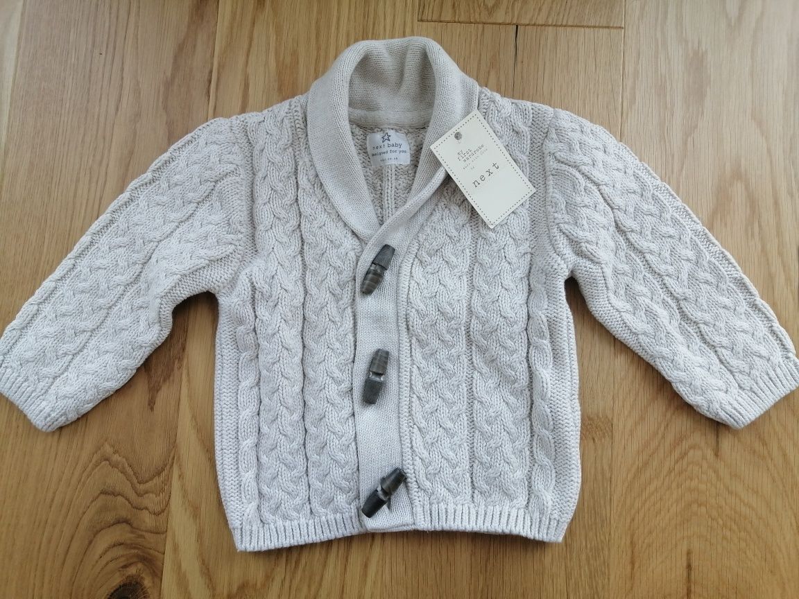 Elegancki sweter ze stójką NEXT r. 80