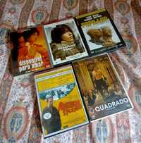 Cinco dvds originais por nove euros