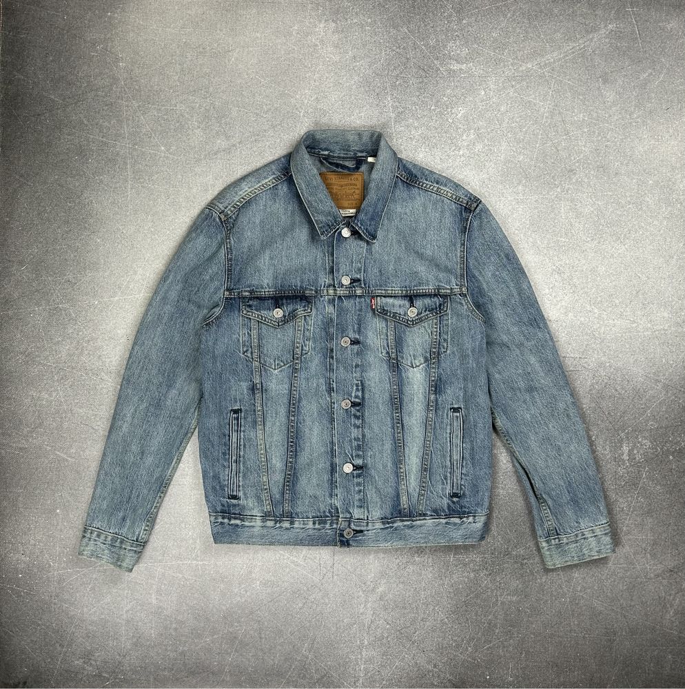 Levis Premium (M) джинсова куртка джинсовка блакитна оригінал