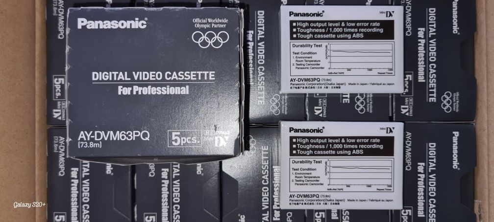 Видеокассета Panasonic miniDV AY-DVM63PQ для профессиональных видеокам