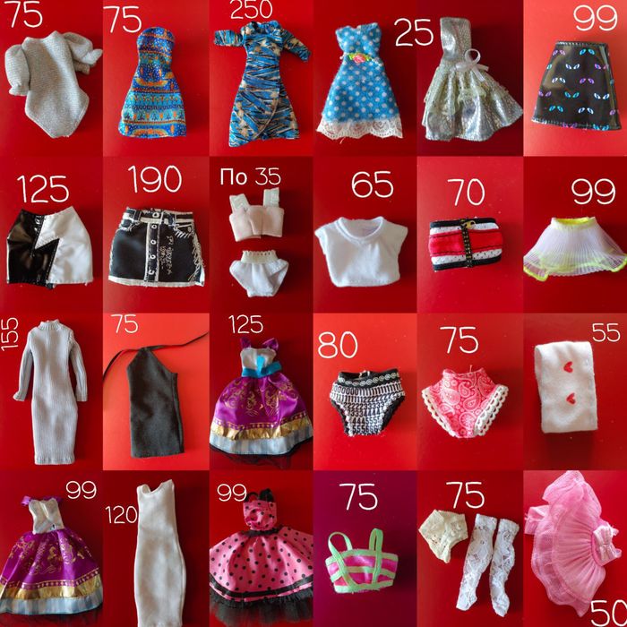 Аксесуари, одяг, взуття для monster high, rainbow high,ever after high